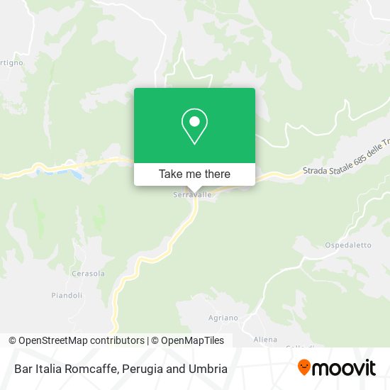 Bar Italia Romcaffe map