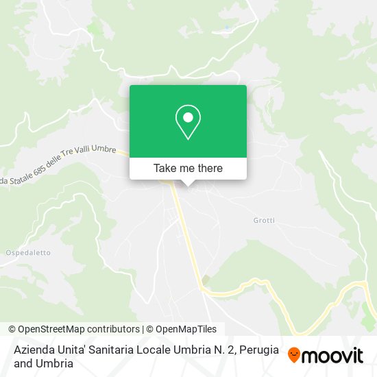 Azienda Unita' Sanitaria Locale Umbria N. 2 map