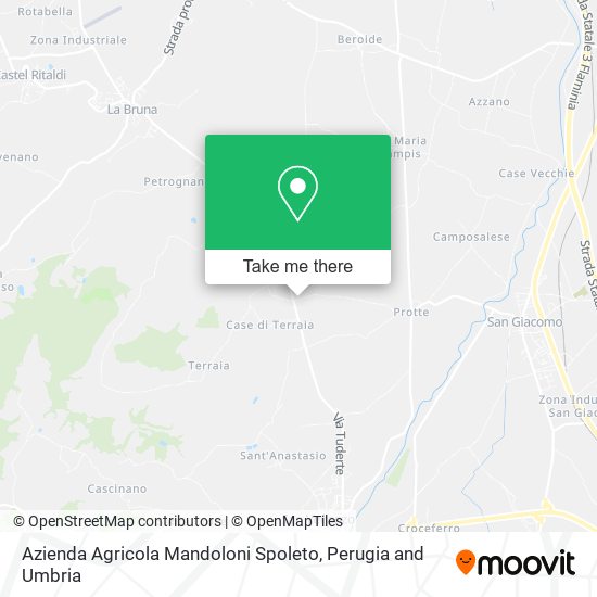 Azienda Agricola Mandoloni Spoleto map