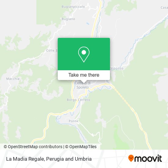 La Madia Regale map