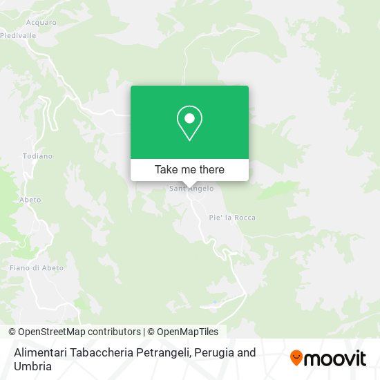 Alimentari Tabaccheria Petrangeli map