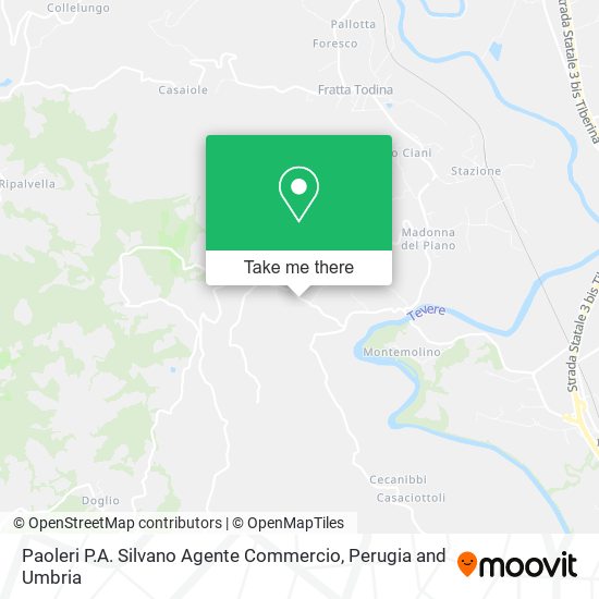 Paoleri P.A. Silvano Agente Commercio map