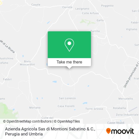 Azienda Agricola Sas di Montioni Sabatino & C. map