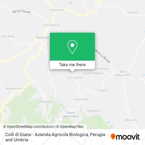 Colli di Giano - Azienda Agricola Biologica map