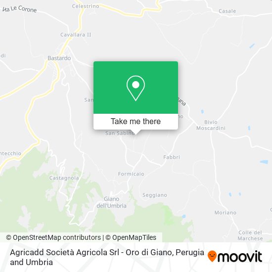 Agricadd Società Agricola Srl - Oro di Giano map
