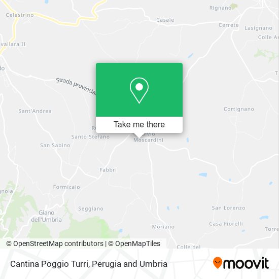 Cantina Poggio Turri map