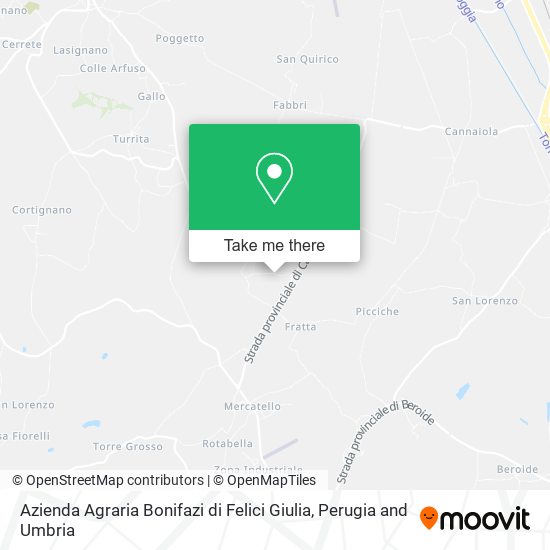 Azienda Agraria Bonifazi di Felici Giulia map