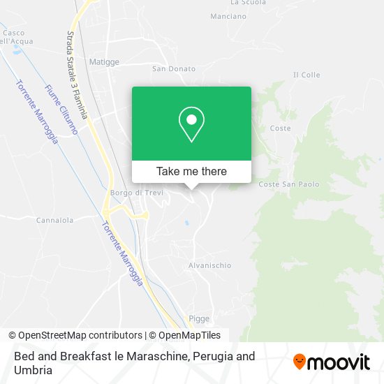 Bed and Breakfast le Maraschine map