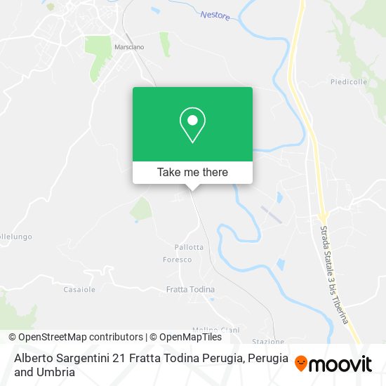 Alberto Sargentini 21 Fratta Todina Perugia map