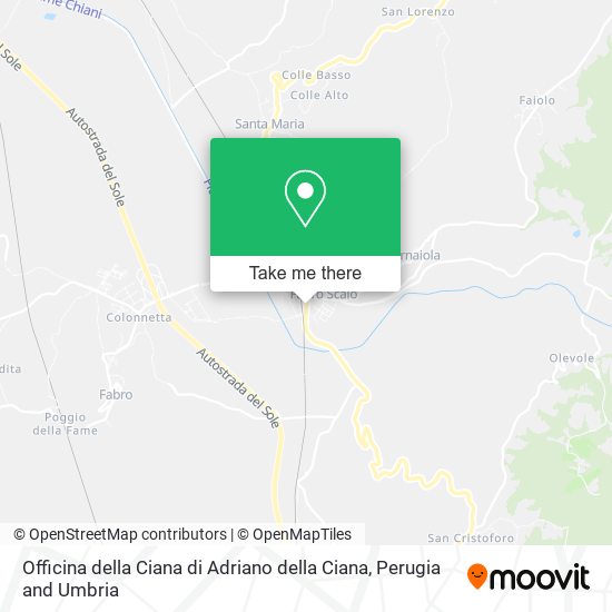 Officina della Ciana di Adriano della Ciana map