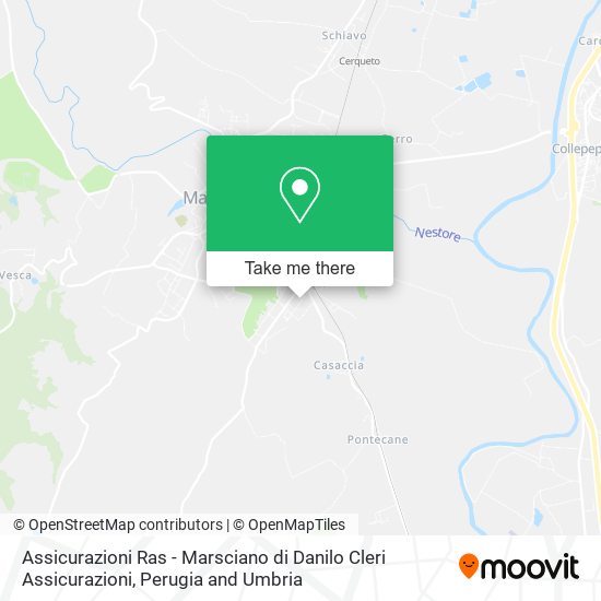 Assicurazioni Ras - Marsciano di Danilo Cleri Assicurazioni map
