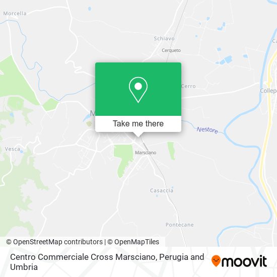 Centro Commerciale Cross Marsciano map