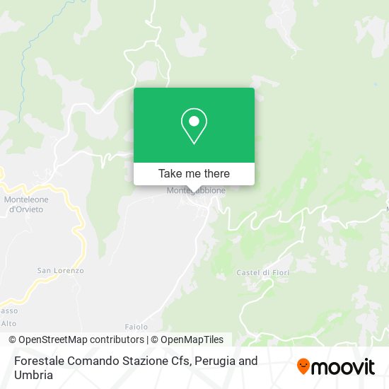 Forestale Comando Stazione Cfs map
