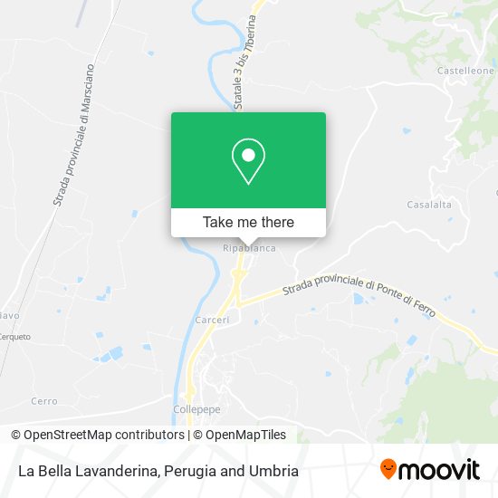 La Bella Lavanderina map