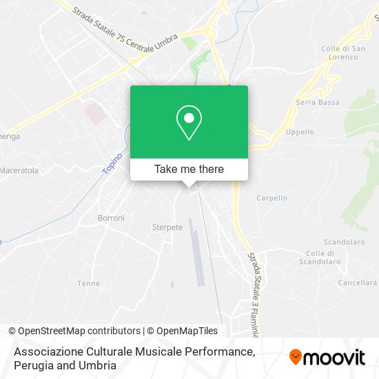 Associazione Culturale Musicale Performance map