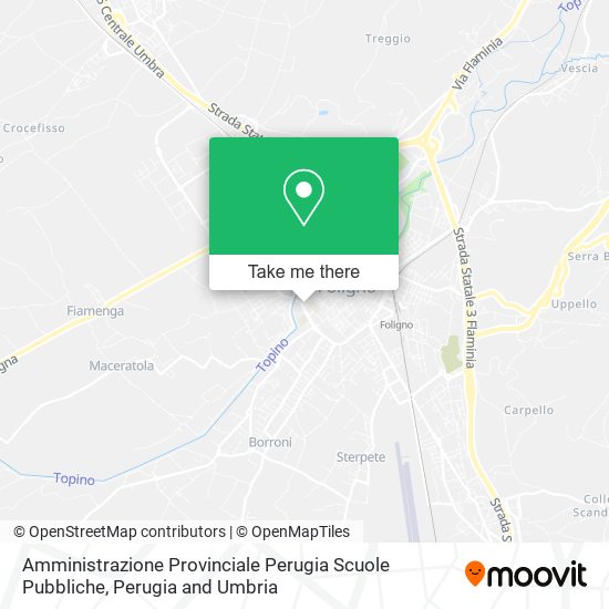 Amministrazione Provinciale Perugia Scuole Pubbliche map