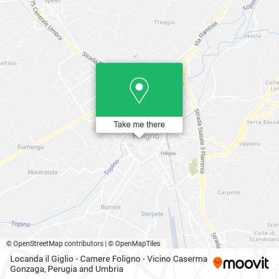 Locanda il Giglio - Camere Foligno - Vicino Caserma Gonzaga map