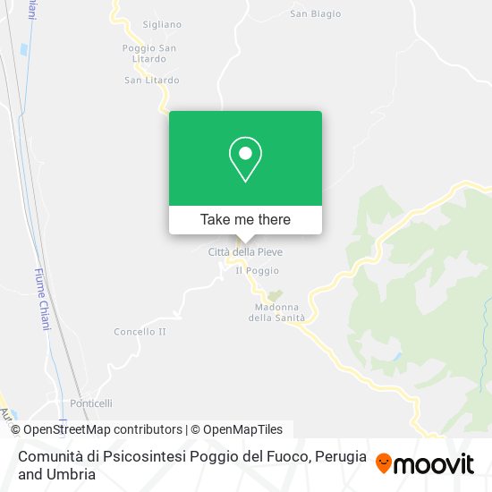 Comunità di Psicosintesi Poggio del Fuoco map