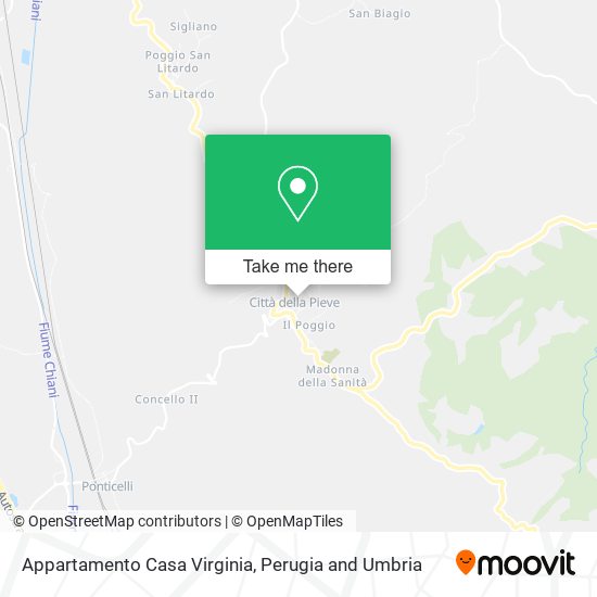 Appartamento Casa Virginia map