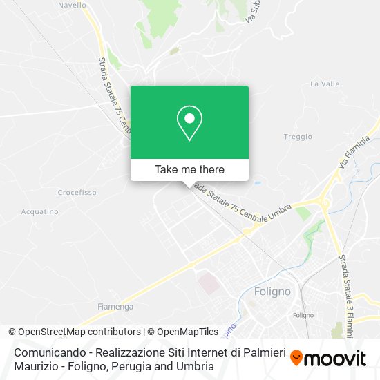 Comunicando - Realizzazione Siti Internet di Palmieri Maurizio - Foligno map