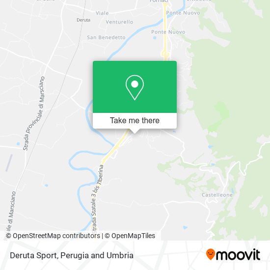 Deruta Sport map