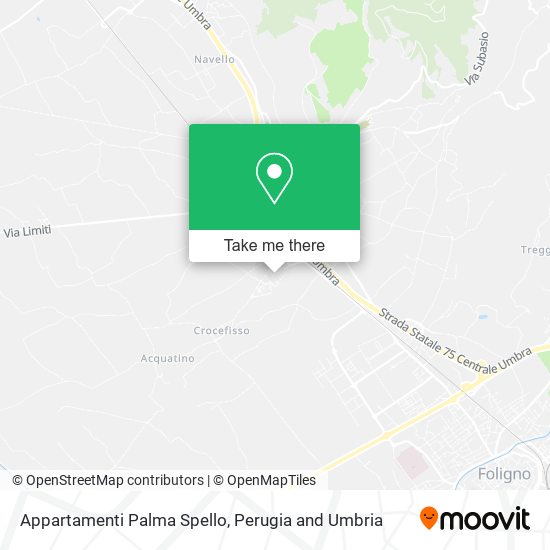 Appartamenti Palma Spello map