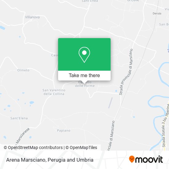 Arena Marsciano map