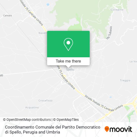 Coordinamento Comunale del Partito Democratico di Spello map