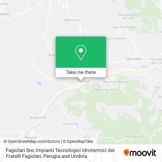 Fagiolari Snc Impianti Tecnologici Idrotermici dei Fratelli Fagiolari map