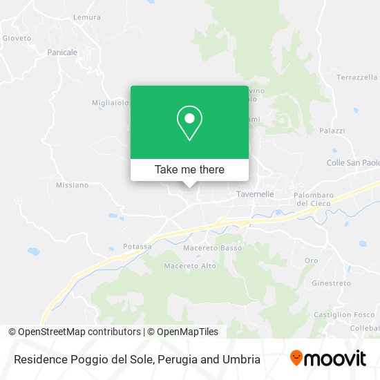 Residence Poggio del Sole map