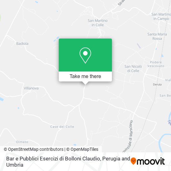 Bar e Pubblici Esercizi di Bolloni Claudio map