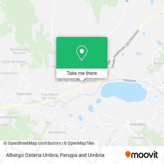 Albergo Osteria Umbra map