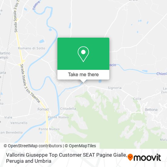 Vallorini Giuseppe Top Customer SEAT Pagine Gialle map