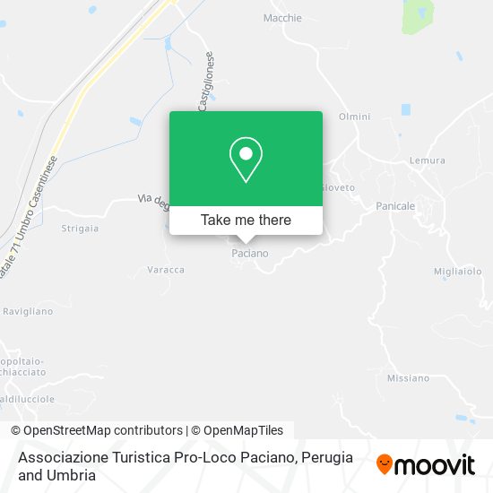 Associazione Turistica Pro-Loco Paciano map
