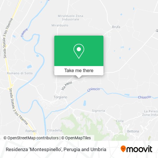 Residenza 'Montespinello' map
