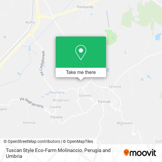 Tuscan Style Eco-Farm Molinaccio map
