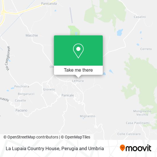 La Lupaia Country House map