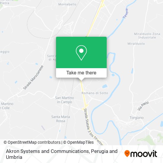 Akron Systems and Communications map
