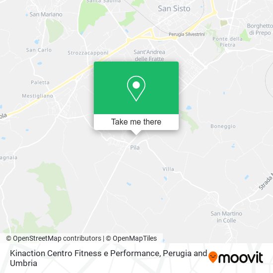 Kinaction Centro Fitness e Performance map