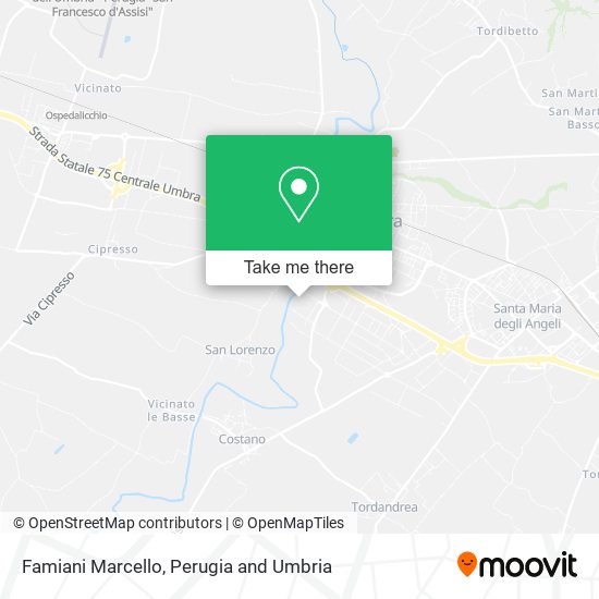 Famiani Marcello map
