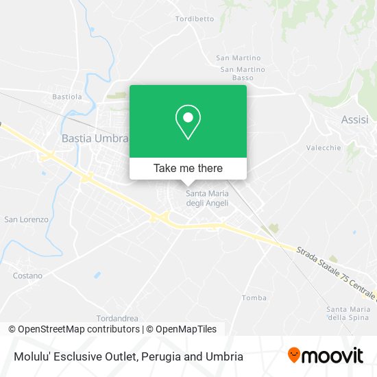 Molulu' Esclusive Outlet map