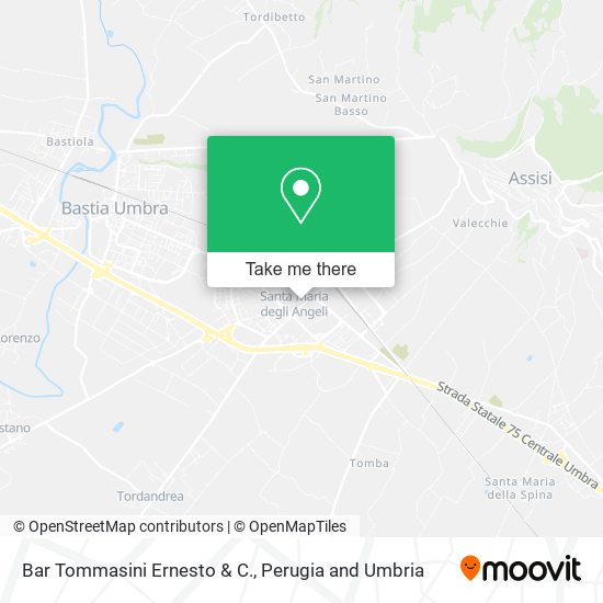 Bar Tommasini Ernesto & C. map