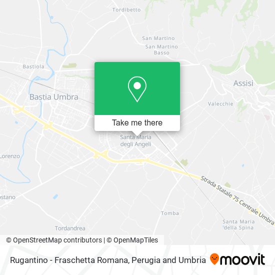 Rugantino - Fraschetta Romana map