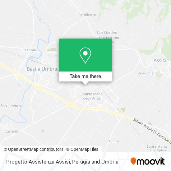 Progetto Assistenza Assisi map