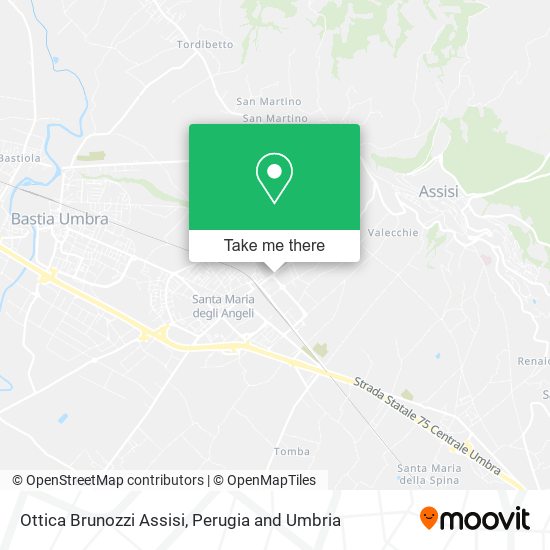 Ottica Brunozzi Assisi map