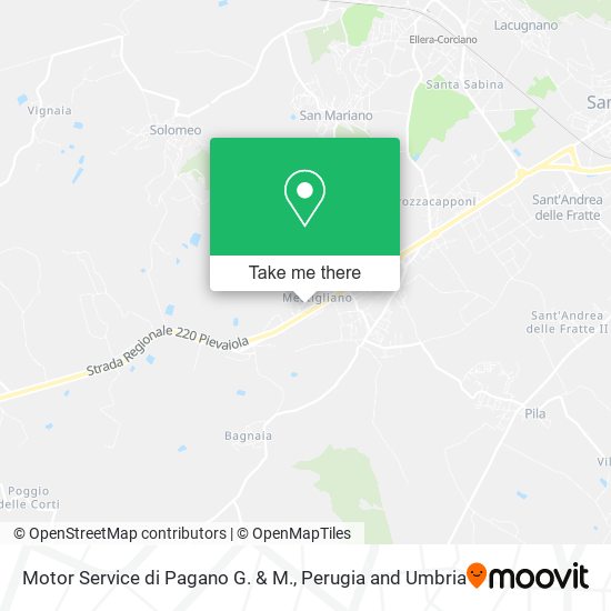 Motor Service di Pagano G. & M. map