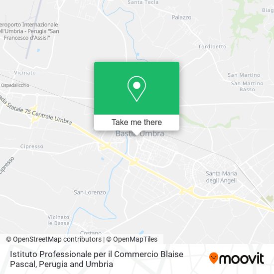 Istituto Professionale per il Commercio Blaise Pascal map