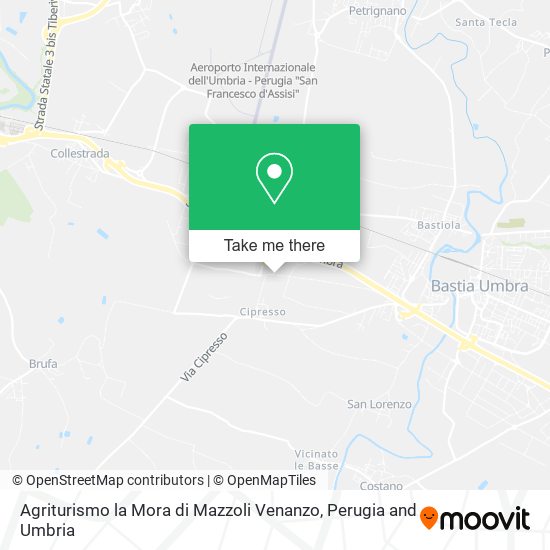 Agriturismo la Mora di Mazzoli Venanzo map