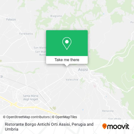 Ristorante Borgo Antichi Orti Assisi map