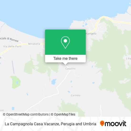 La Campagnola Casa Vacanze map